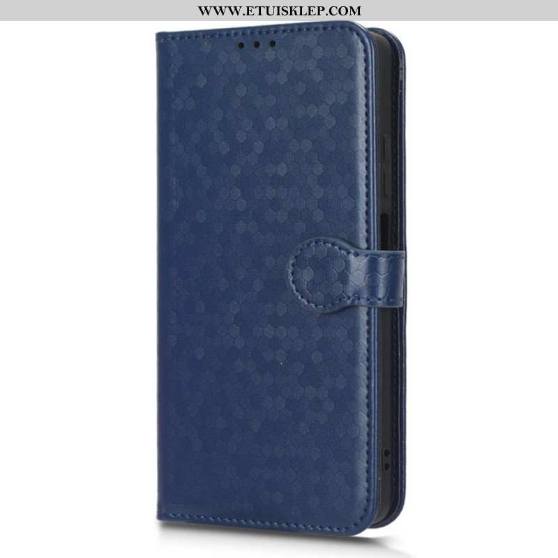 Etui Folio do Poco X5 5G z Łańcuch Wzór 3d Na Ramiączkach